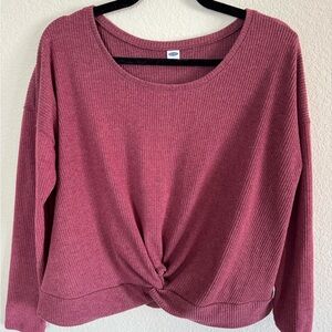 Old Navy Women's Crew Neck Sweater - light red